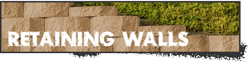 Retaining Walls: Modular block and boulder